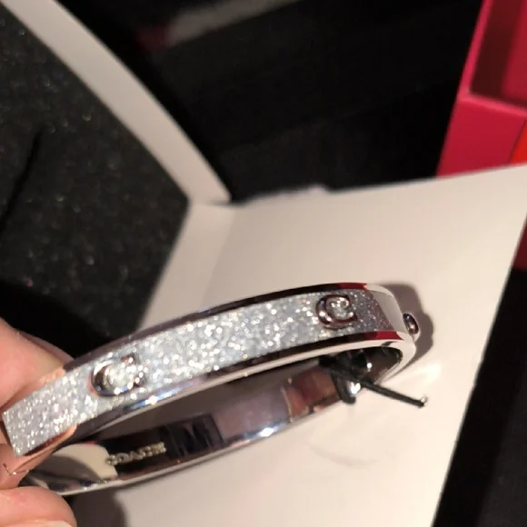 Coach Silver-Tone Bracelet with Sparkling Accents♥️Valentine's Day Is Coming!♥️ - Picture 5 of 11